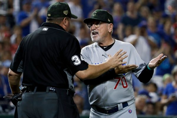 Cubs fan interference with Anthony Rizzo nearly costs Chicago