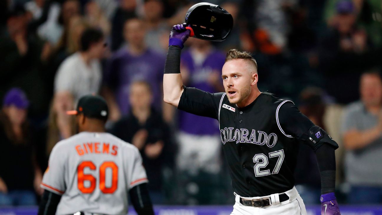 Colorado Rockies Trevor Story Rookie Jersey