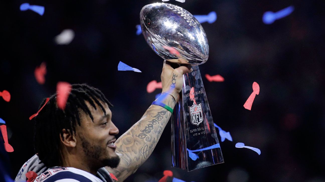 Foxboro, MA)New England Patriots defensive back Patrick Chung