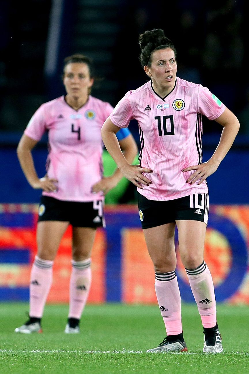 Scotland women's soccer stars' jerseys