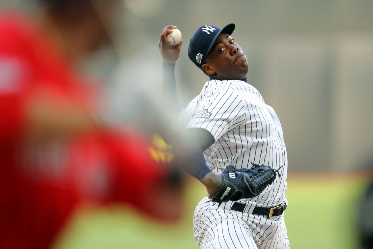 Yanks activate Chapman from IL; role not defined