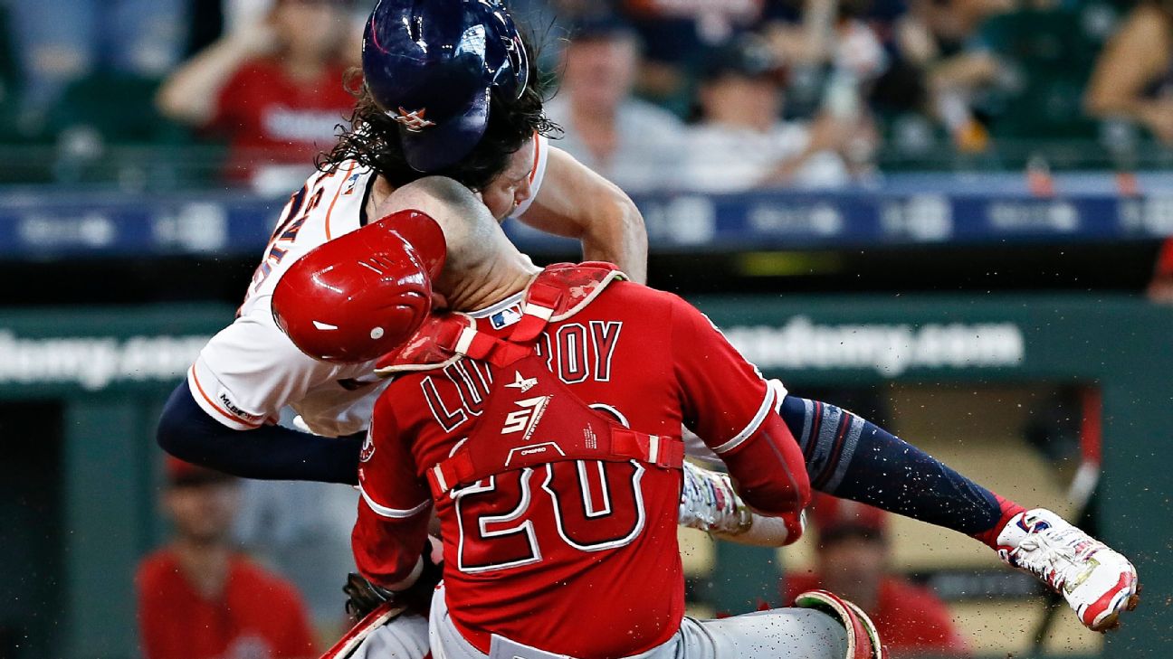 Jonathan Lucroy: Los Angeles Angels catcher suffers concussion