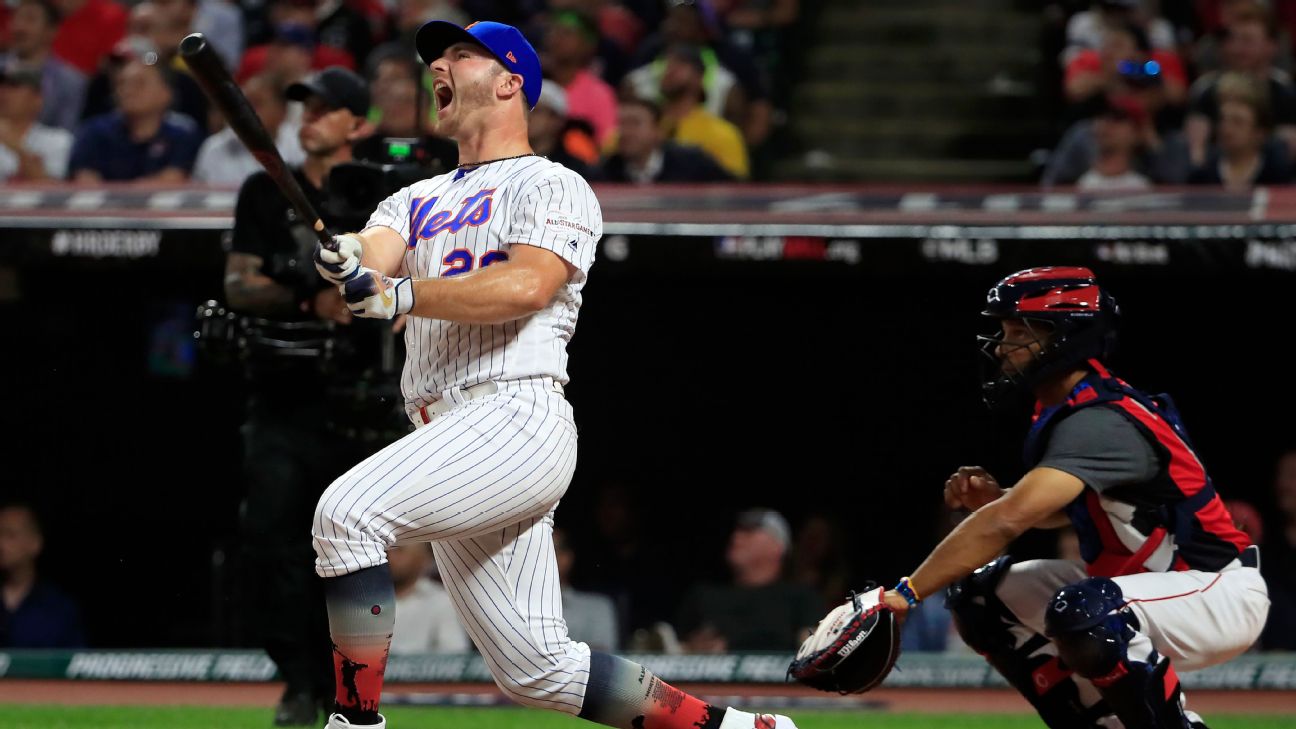 Pete Alonso of the New York Mets won the Home Run Derby