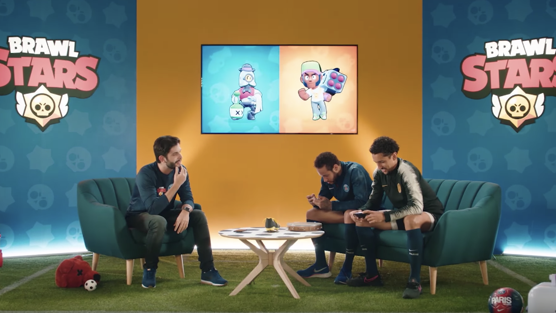 Neymar E Marquinhos Jogam Brawl Stars Com Playhard Em Video Promocional - brawl stars todo os jogadores que jogam