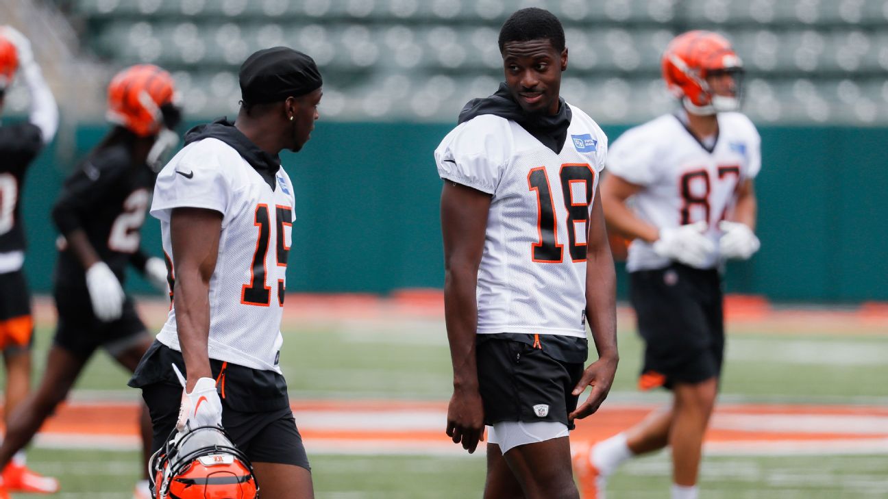 Bengals' A.J. Green carted off practice field