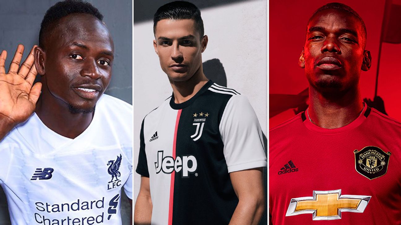 2019-20 kits: All the new home, away and third jerseys for Europe's top clubs