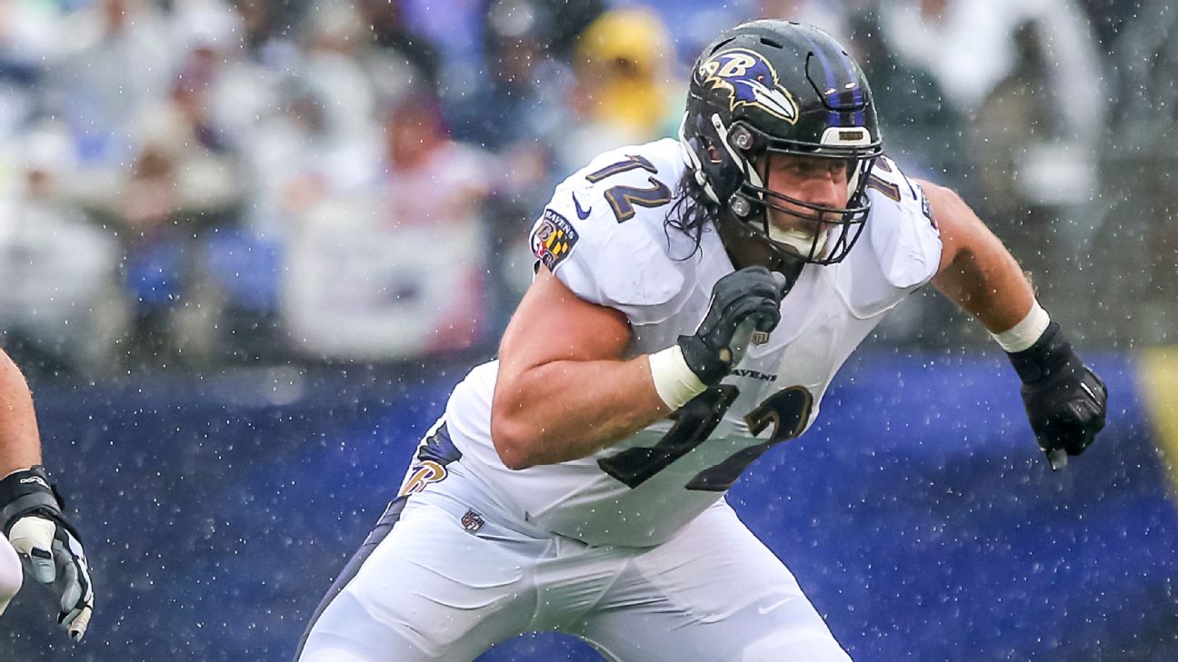 Sources: Jets trade for Ravens offensive lineman Alex Lewis – New