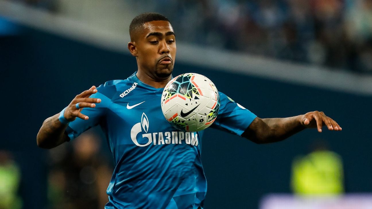 Malcom marca primeiro gol pelo Zenit em goleada no Campeonato Russo