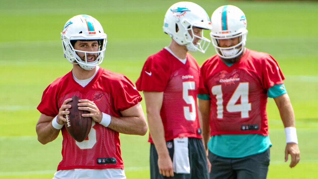 Dolphins coach: Ryan Fitzpatrick is front-runner in QB race