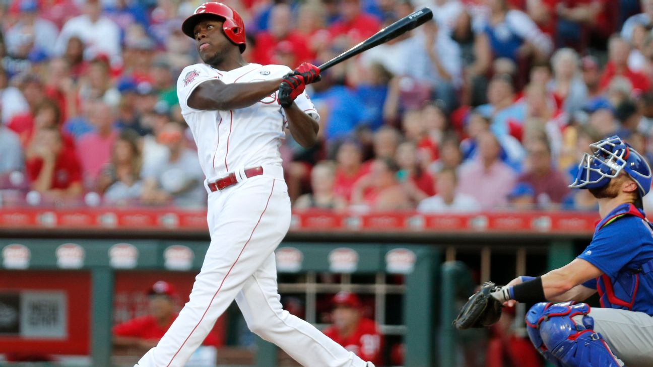Reds rookie Aristides Aquino blasts three more homers in win - The