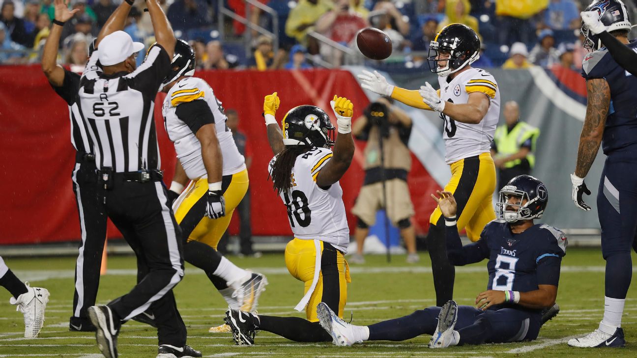 NFL: Rudolph knocked out in Steelers loss to Ravens; Colts stun Chiefs, NFL