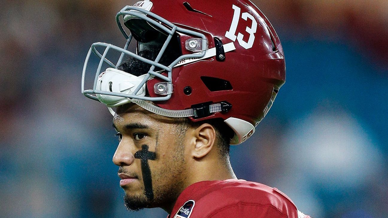 NFL Draft 2020: Chargers or Dolphins trade up for Alabama's Tua Tagovailoa?  Patriots pick Tom Brady's replacement? Latest 1st-round mock 