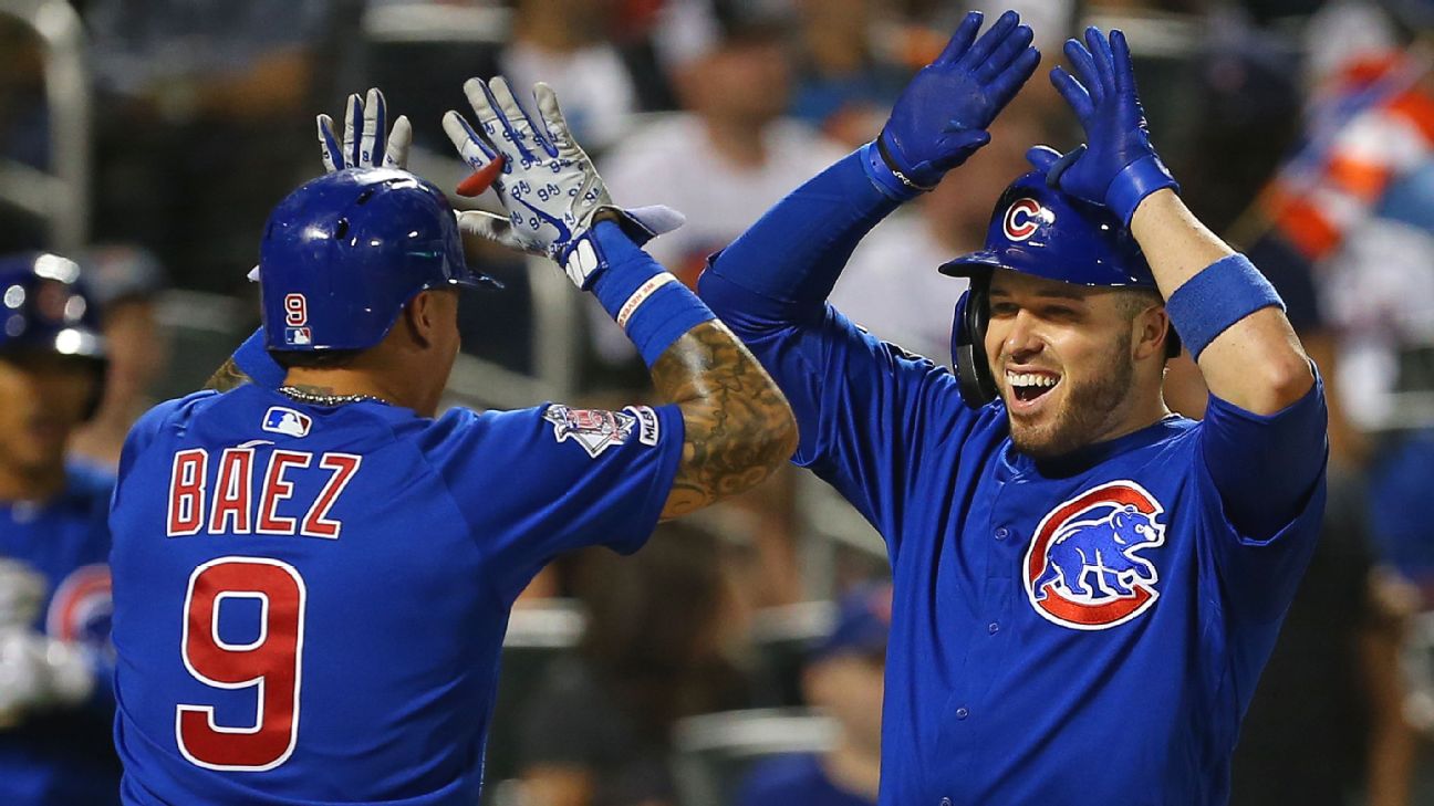 Cubs move into virtual tie for playoff spot by beating Mets