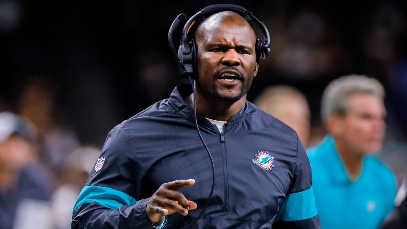 August 29, 2019: Miami Dolphins Head Coach Brian Flores walks the