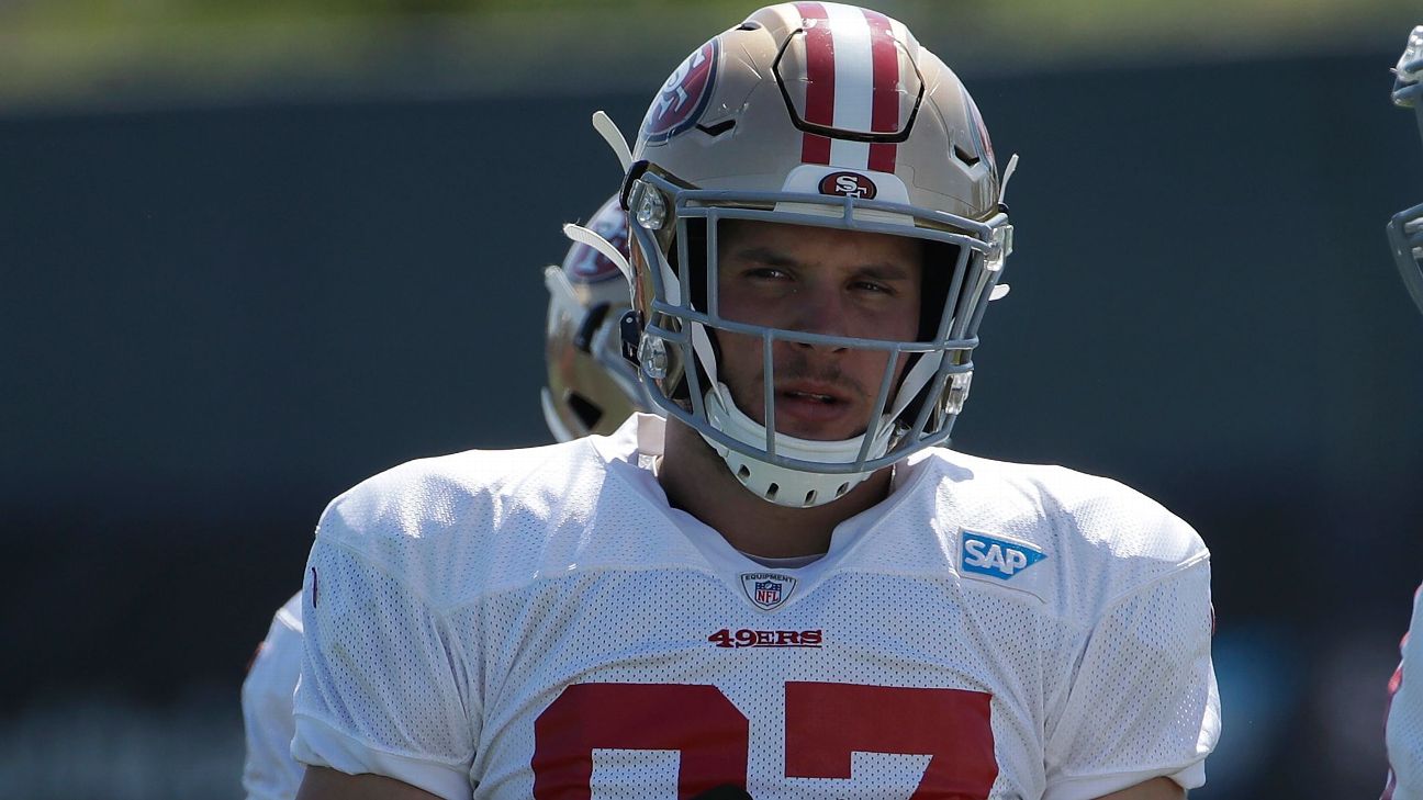 49ers' Nick Bosa, Brandon Aiyuk will miss rest of training camp