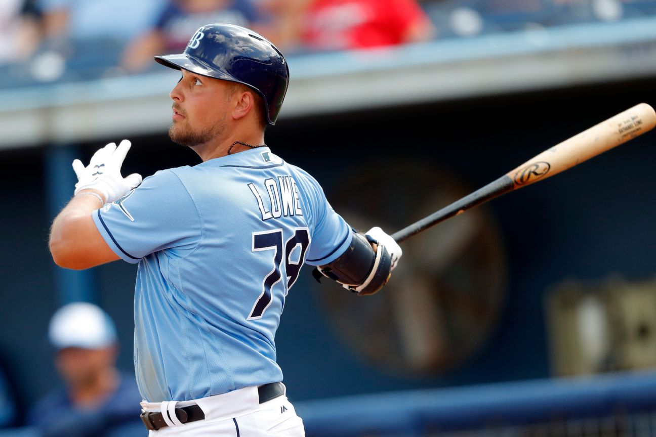 Rangers acquire 1B Lowe in trade with Rays