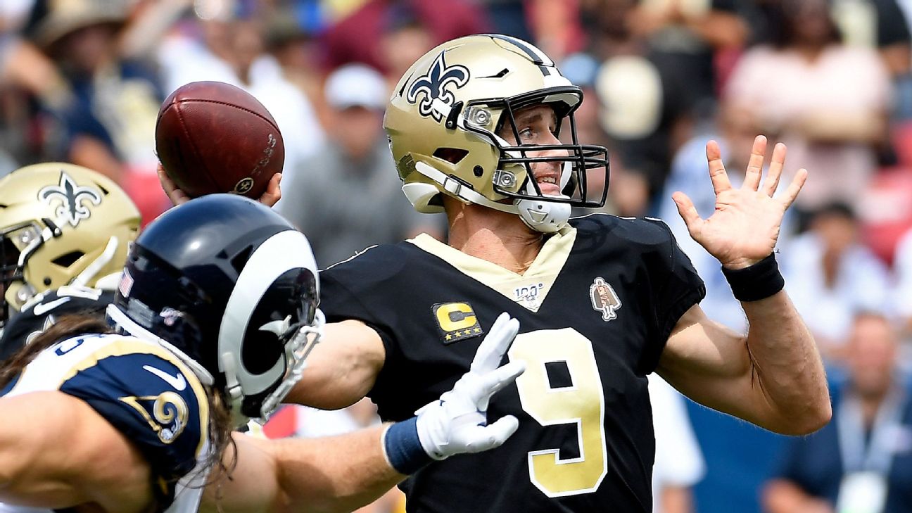 Brees to miss at least 3 games after Saints place him on IR