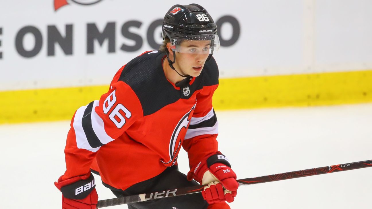 Jack Hughes delivers in OT as Devils beat Blackhawks 4-3 in season opener -  All About The Jersey