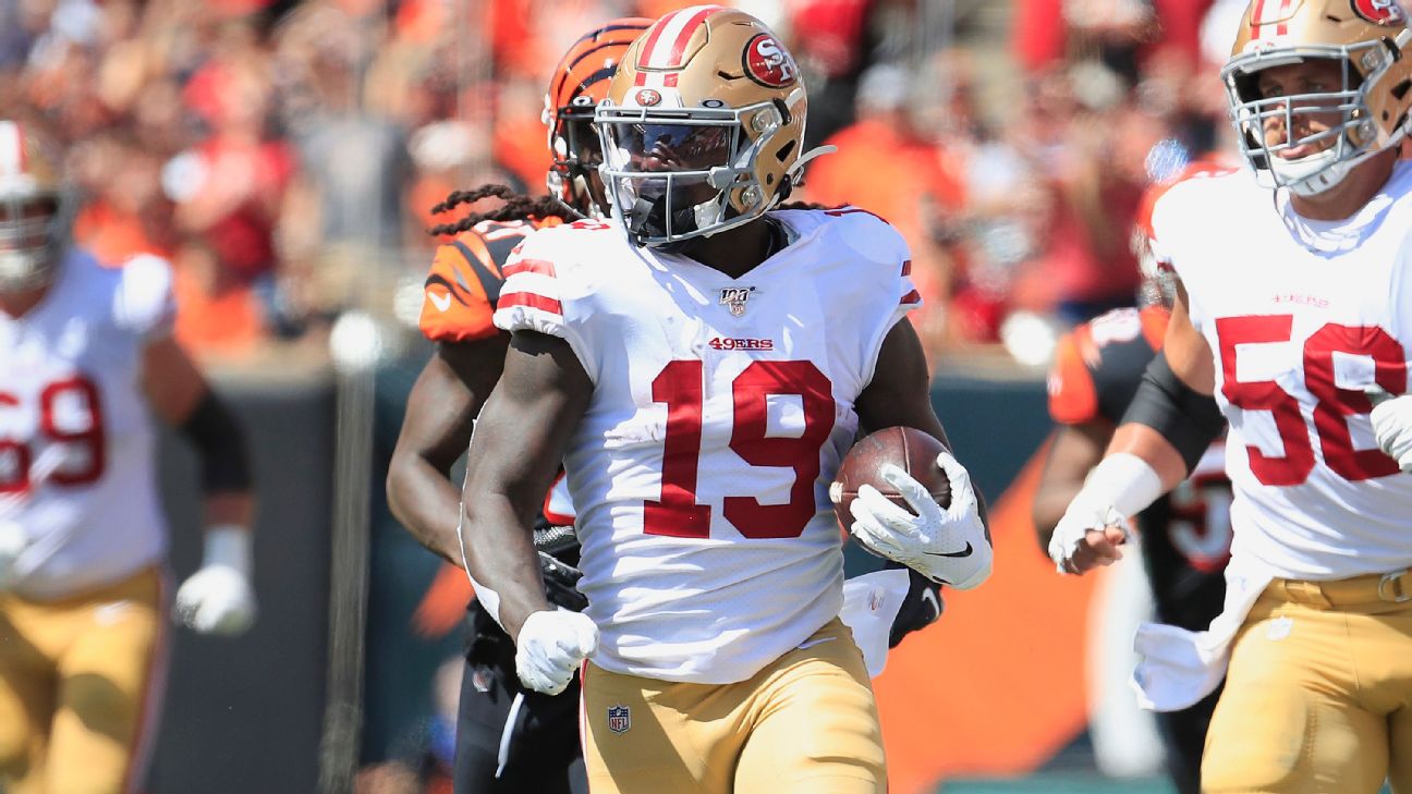 San Francisco 49ers place WR Deebo Samuel (foot) on injured reserve