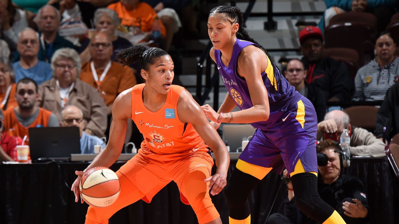 Sun top Sparks 8475 in Game 1 of WNBA semifinals ABC7 Los Angeles