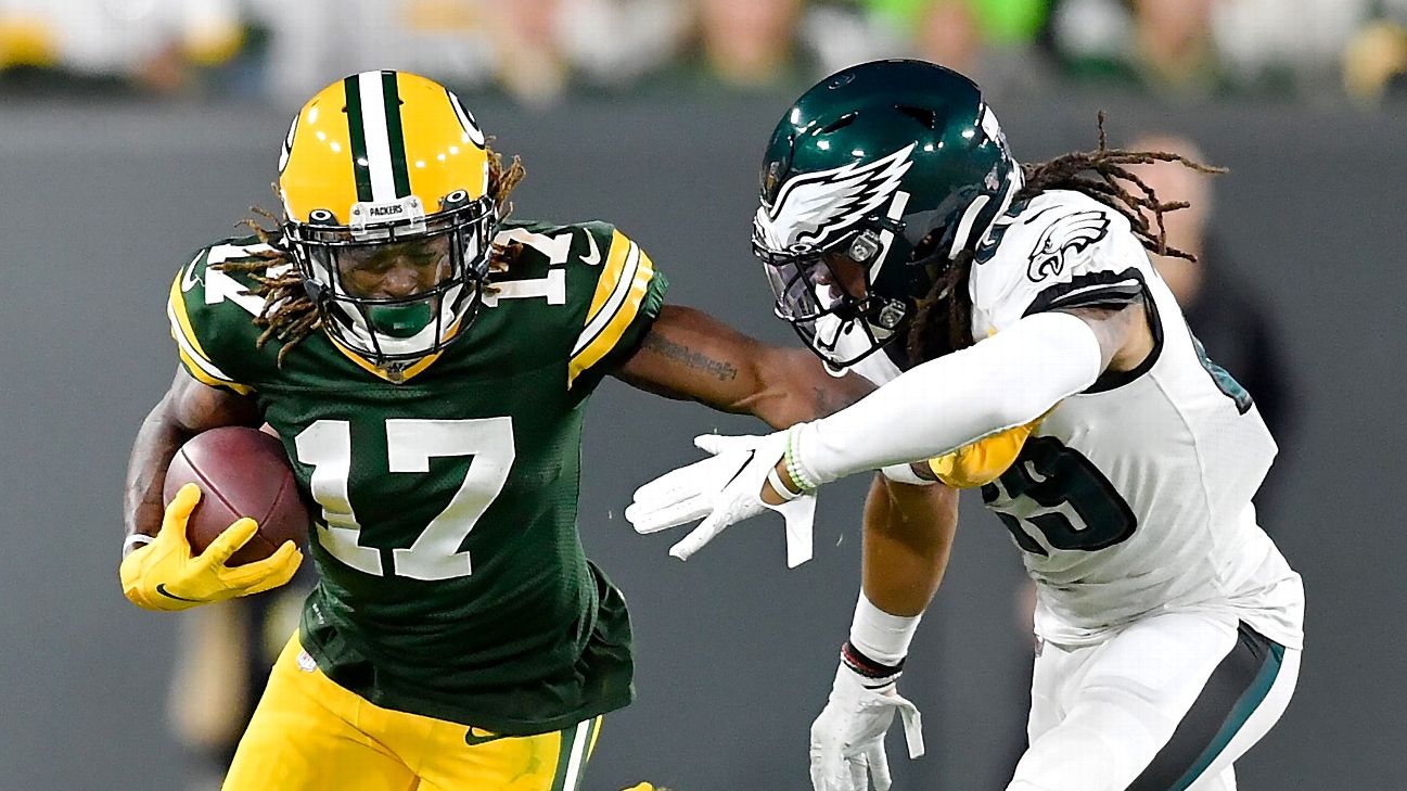 Fantasy Football: Green Packers receiver Davante Adams ruled out 