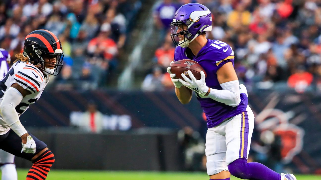 Vikings wide receiver Adam Thielen ranks 22nd in jersey sales