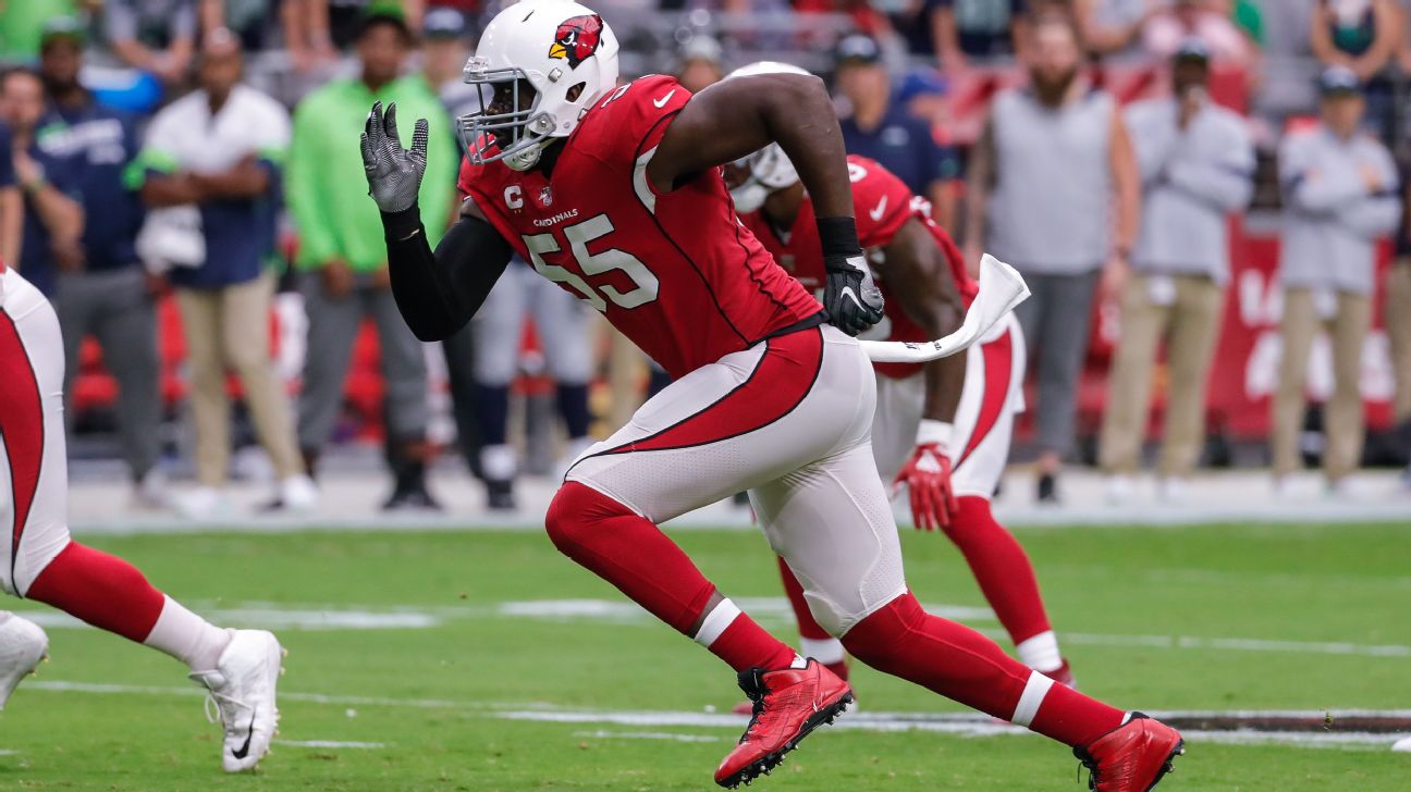 Chandler Jones adds to Cardinals' NFL-leading COVID-19 positive tests