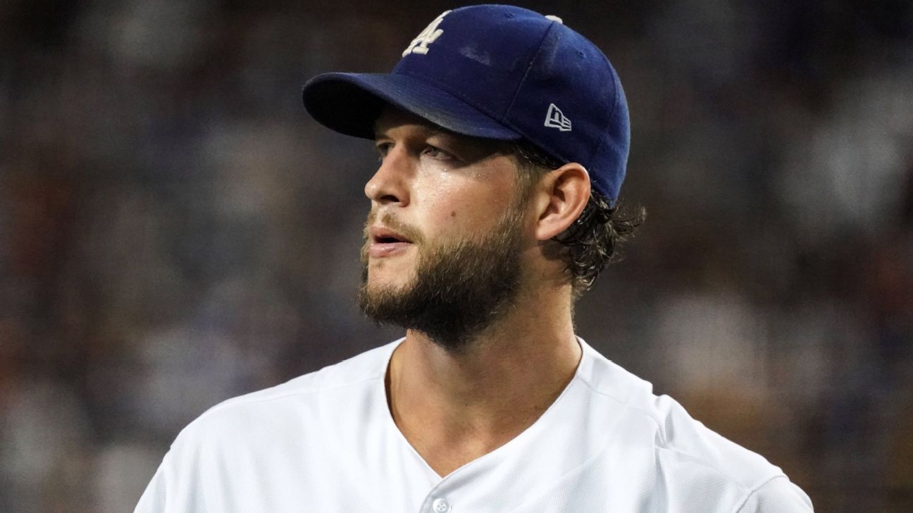 Dodgers' Clayton Kershaw lands on injured list with back stiffness