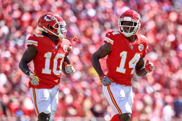 Tyreek Hill to return for Chiefs; Sammy Watkins out