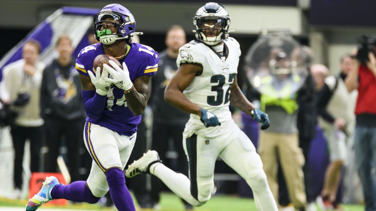 With identical statistics from previous game, Stefon Diggs continues tear  for Vikings