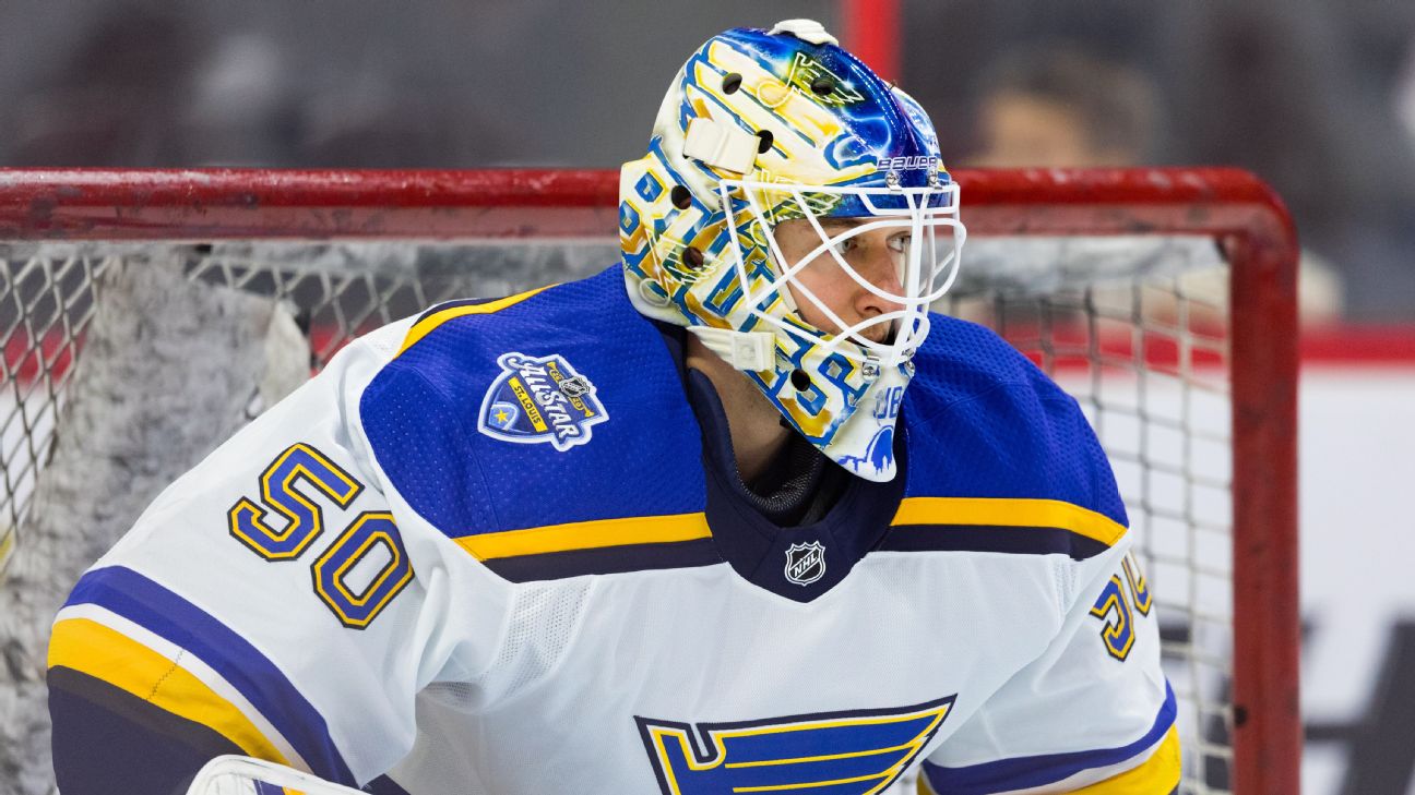 Blues goalie Jordan Binnington spent some time with the Bruins' AHL  affiliate last season