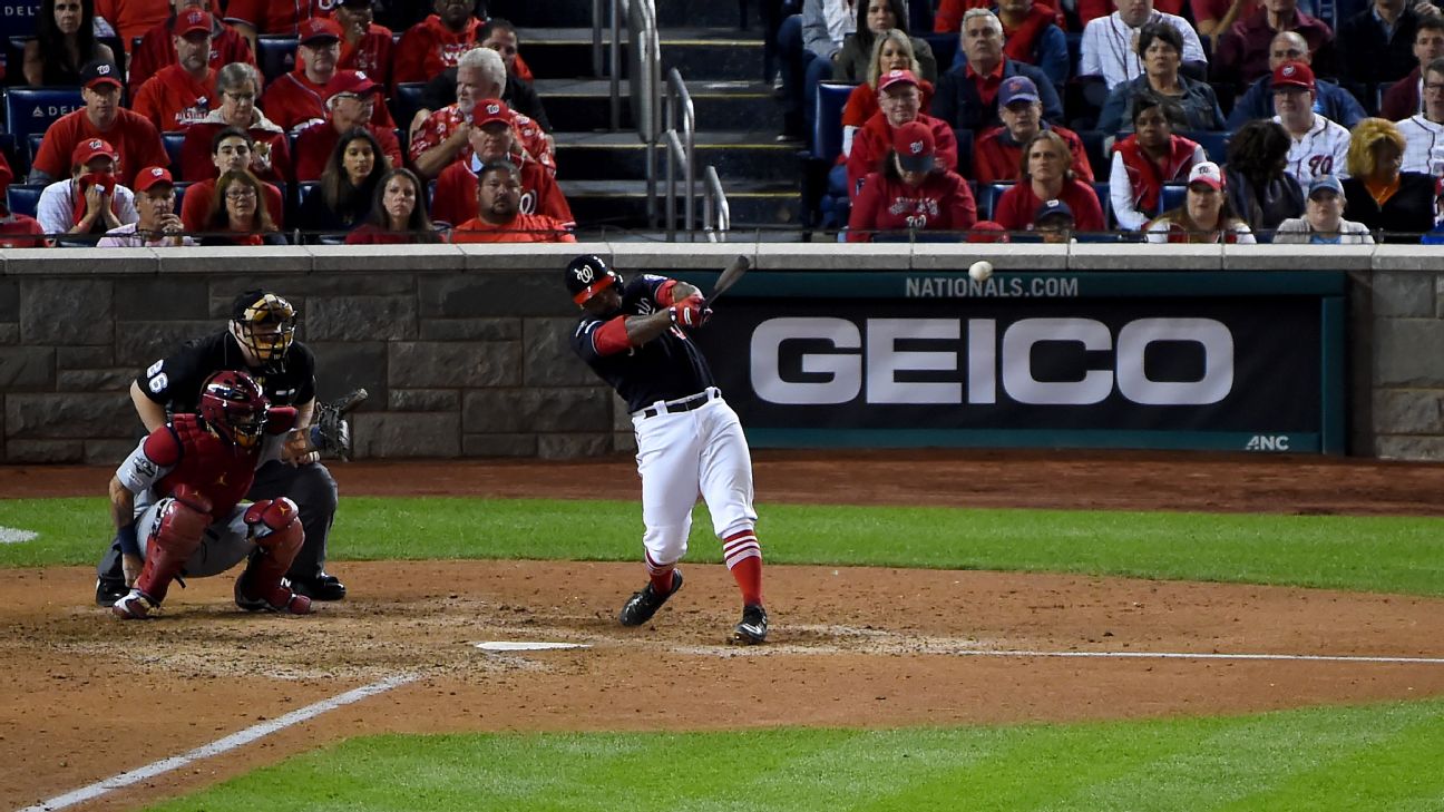 Robles homers in return to Nats' lineup in Game 3 of NLCS