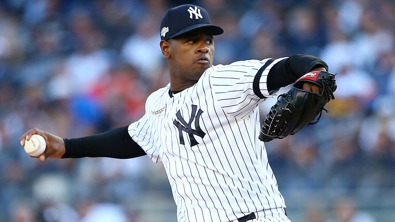 Yankees pitcher Luis Severino exits in 5th inning against Brewers with left  side injury