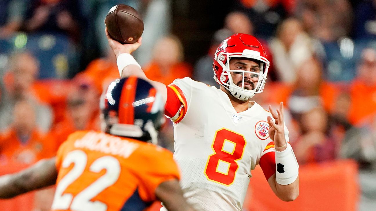 Patrick Mahomes will not play vs. Chargers in Week 17 and Chad Henne will  draw the start 