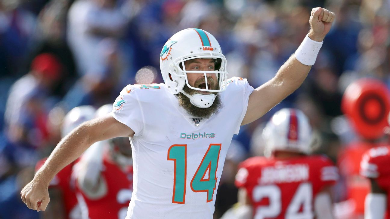 Ryan Fitzpatrick leads Dolphins to win over San Francisco 49ers