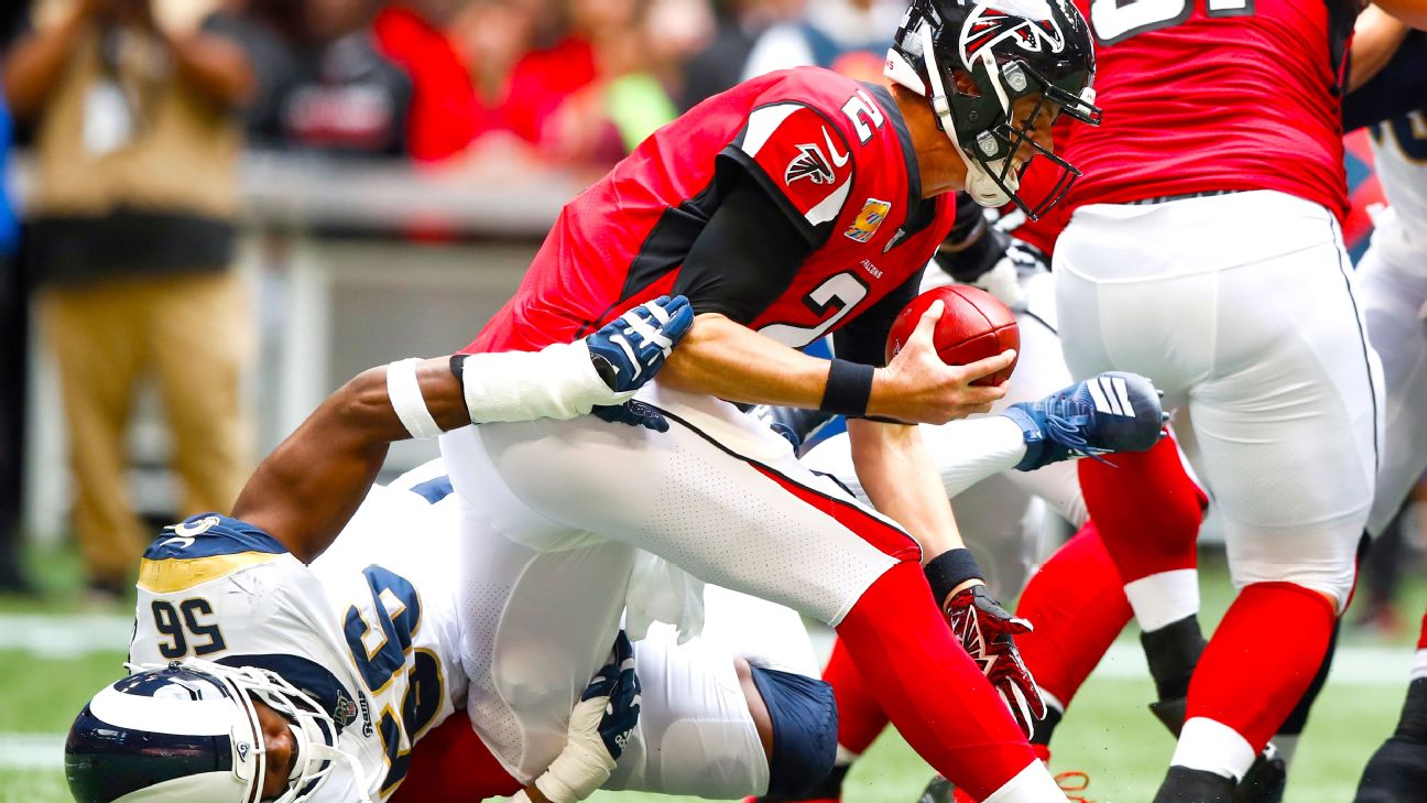 Falcons QB Matt Ryan suffers ankle injury in loss