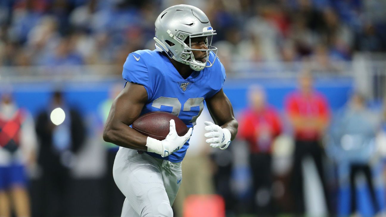 Lions dealt huge blow, place Kerryon Johnson on IR after knee surgery