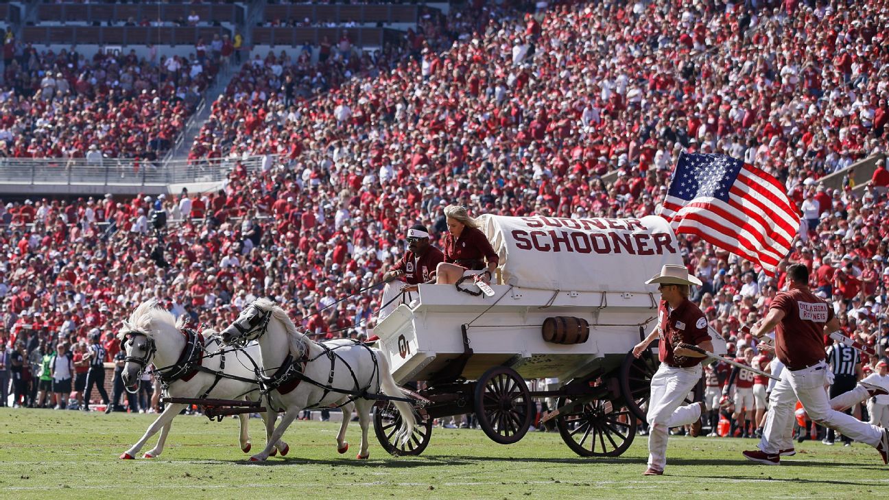 Oklahoma's Sooner Schooner won't run again this season after crash - ESPN, image size:1296x729