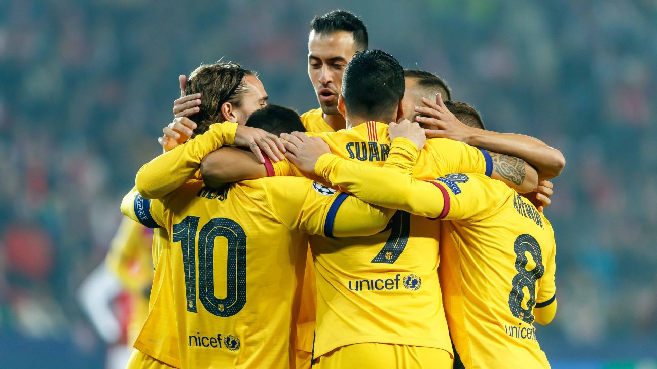 Group F: Slavia Prague vs. Barcelona (2019)