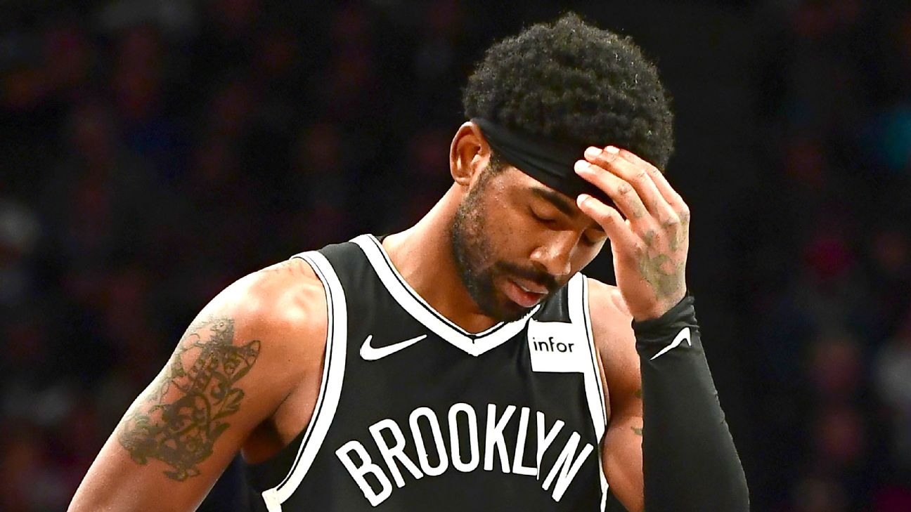 Brooklyn Nets guard Kyrie Irving will miss Monday's game due to