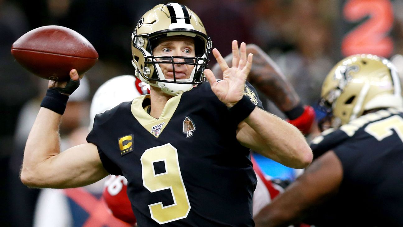 Brees Throws Three TDs in Return; Saints Win