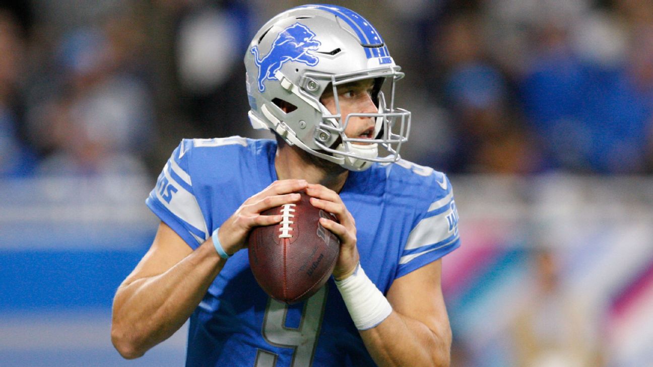 Source -- Lions QB Matthew Stafford out with broken bones in back - ESPN