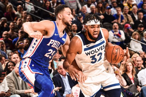 Towns (wrist) upgraded to questionable vs. Spurs