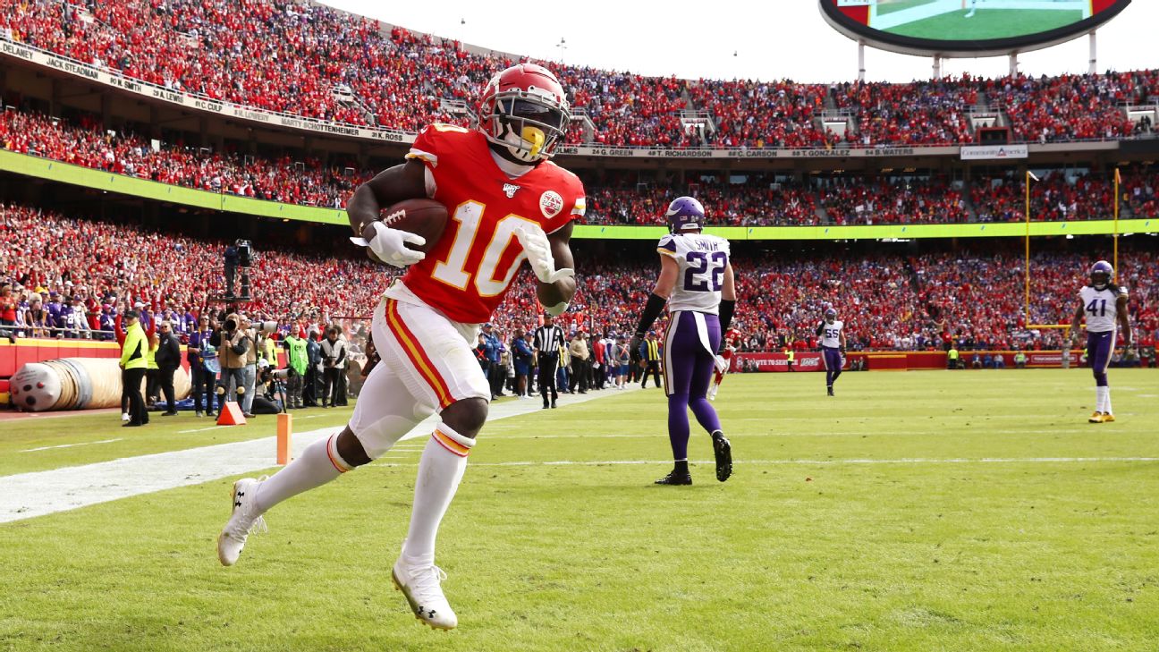 Tyreek Hill. will be able to play in... 