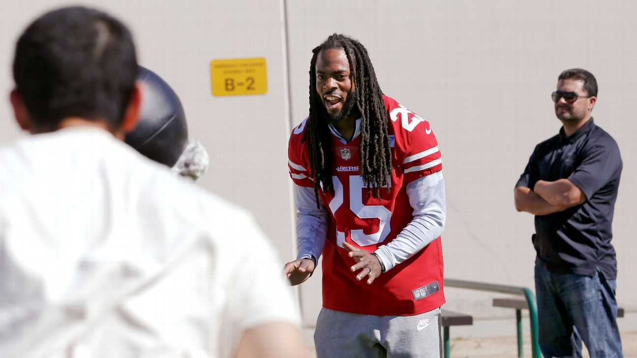 Column: Richard Sherman has fatherly advice for young 49ers - Los Angeles  Times