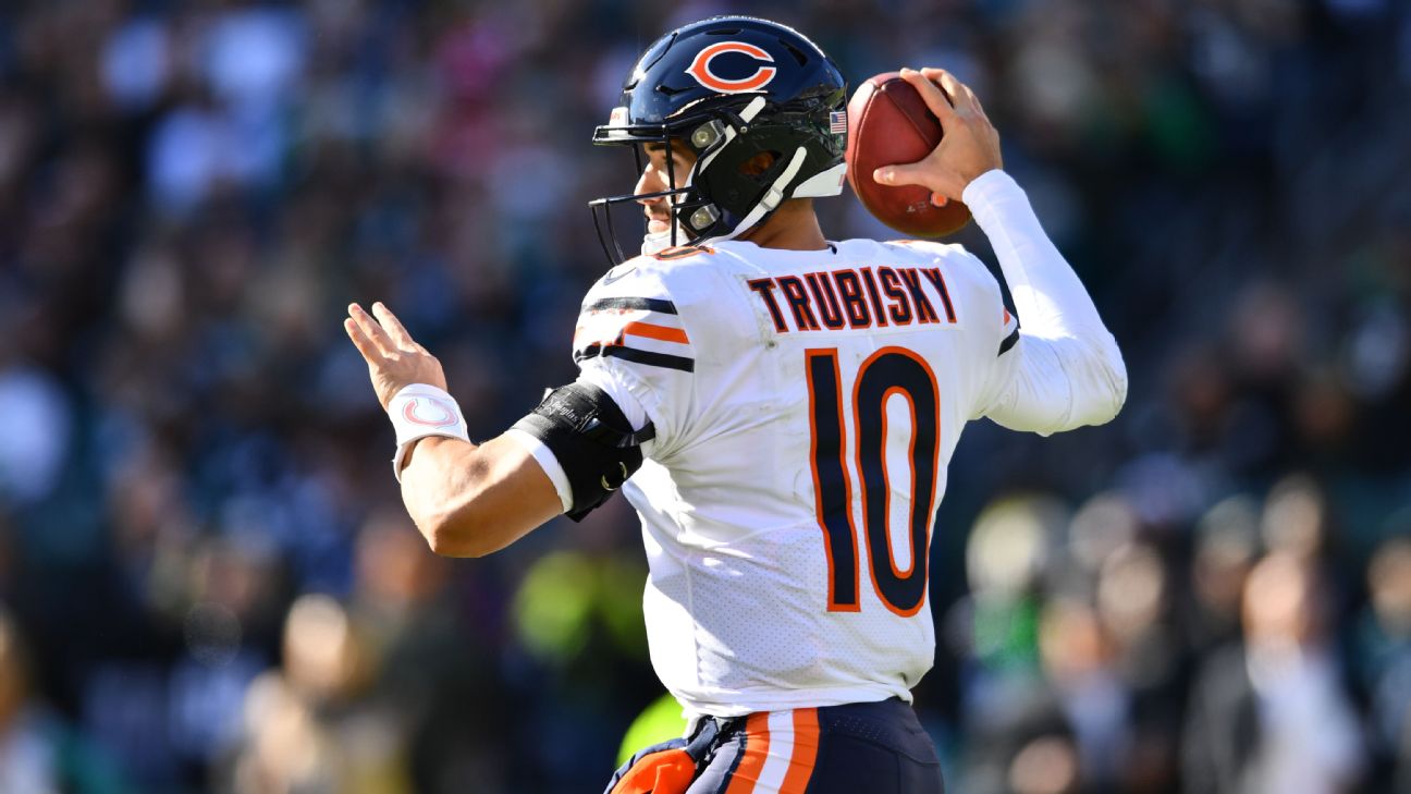 Bears' Mitchell Trubisky wants Halas Hall TVs off to shield criticism -  ABC7 Chicago