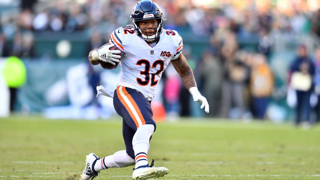 Bears activate RB David Montgomery off IR ahead of game vs. Steelers