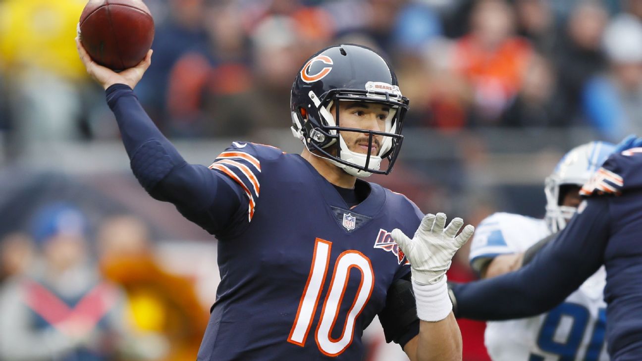 Quarterback Mitchell Trubisky sparks Bears offense in win over