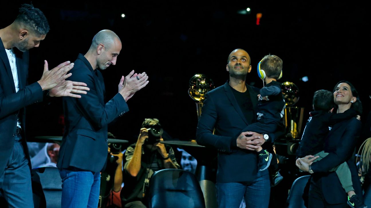 Brothers for life': Former Spurs honor Tony Parker on his jersey retirement  night