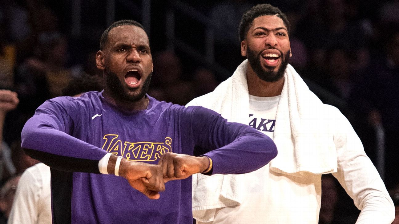 Healthy and happy: LeBron James, Anthony Davis lead Lakers back to  conference finals - Santa Monica Daily Press
